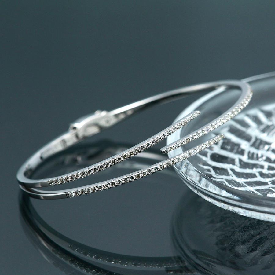 K18WG ダイヤモンドバングル : 宝寿堂 Yahoo!店 - 通販 - Yahoo