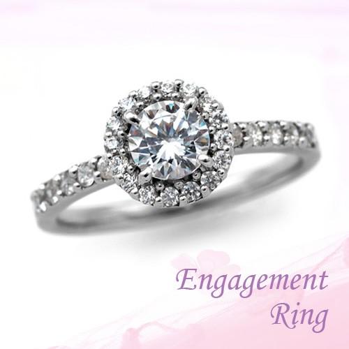 婚約指輪 プラチナ ダイヤモンドエンゲージリング 0.50ctUP　Dカラー SI1 トリプルエクセレントカット GIA鑑定