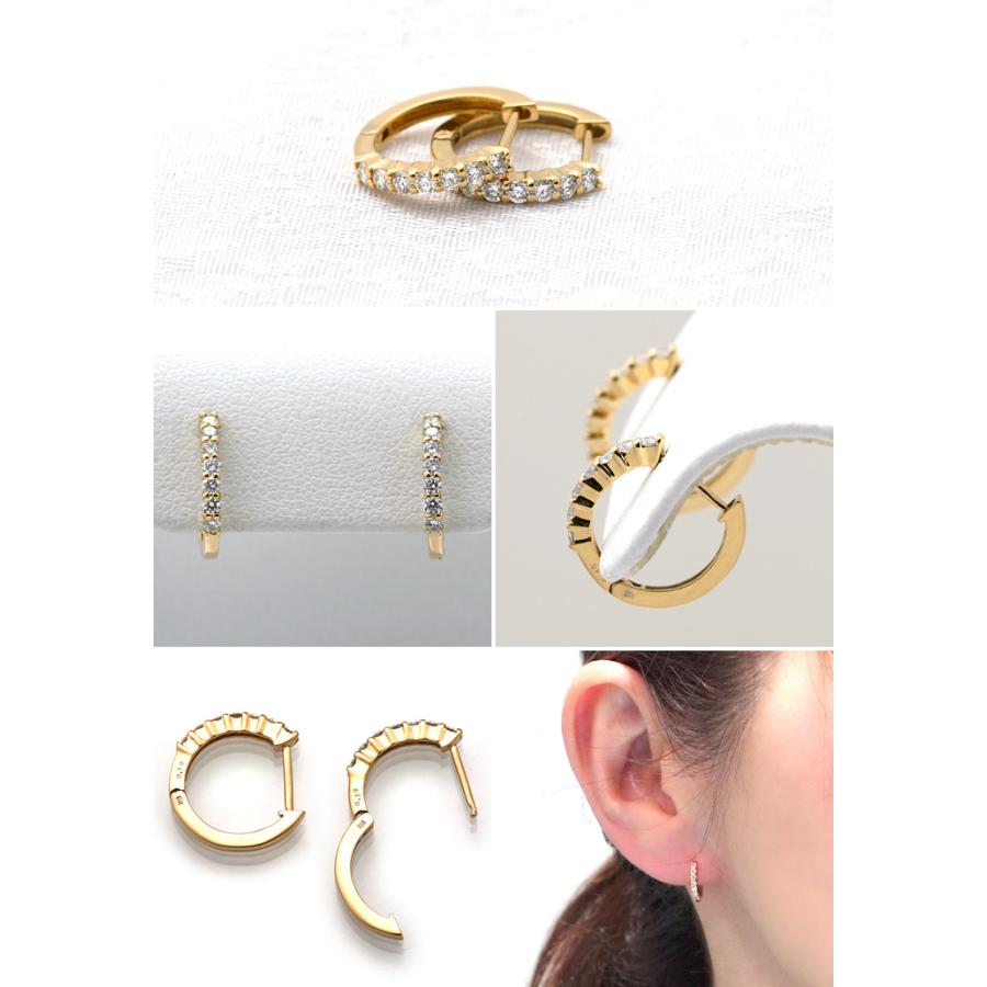 K18 ダイヤモンド ピアス K18 ダイヤモンド 約1