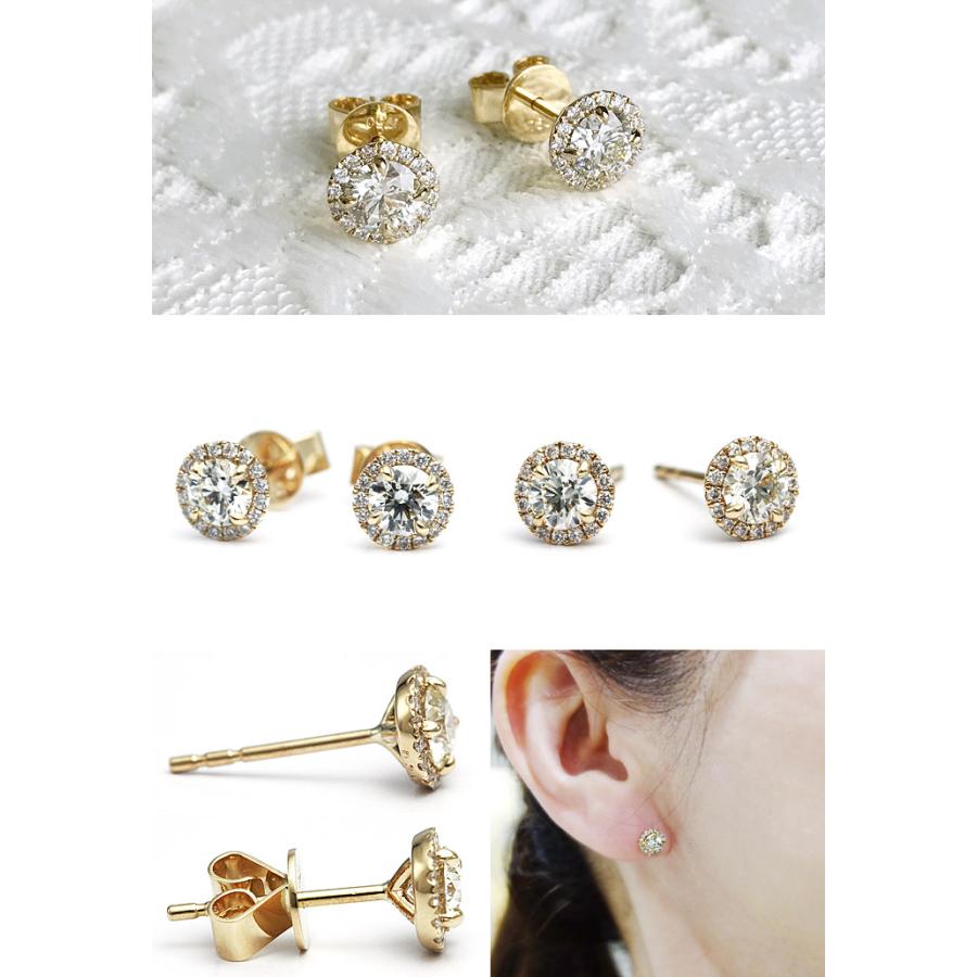 K18 ダイヤモンドヘイローピアス : 宝寿堂 Yahoo!店 - 通販 - Yahoo 