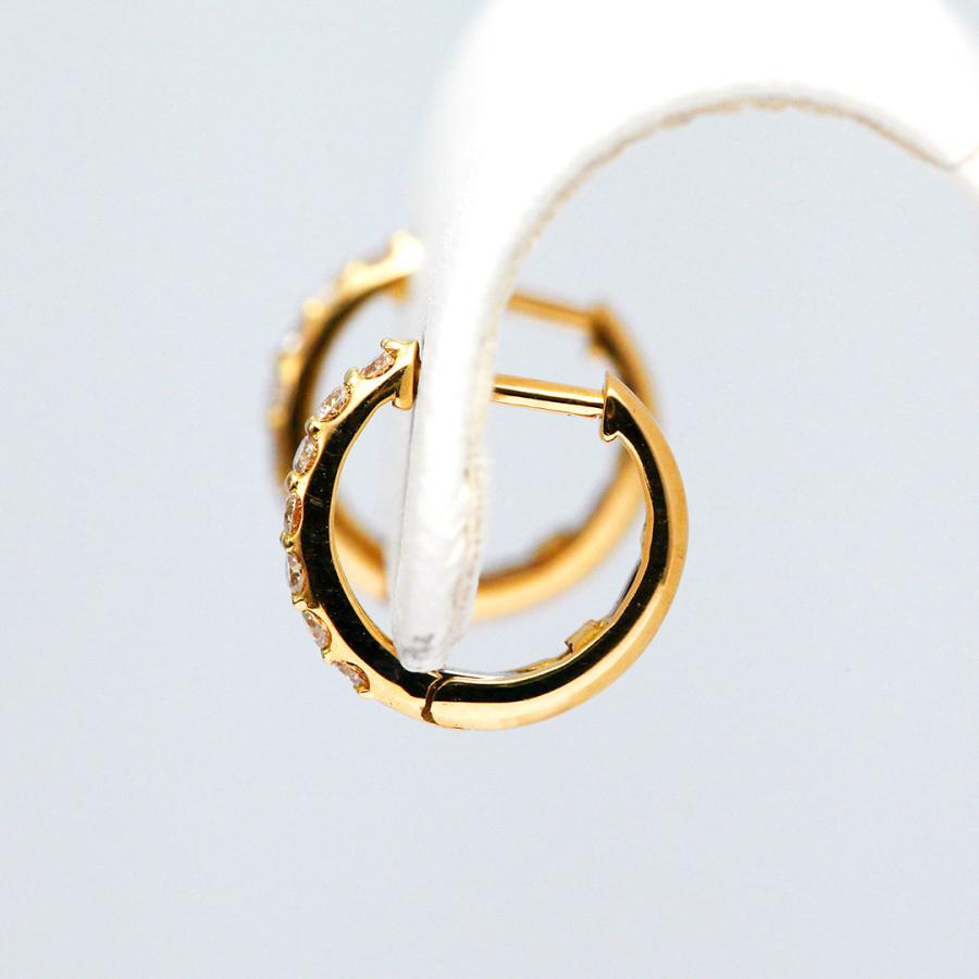 K18 ダイヤモンドフープピアス : 宝寿堂 Yahoo!店 - 通販 - Yahoo