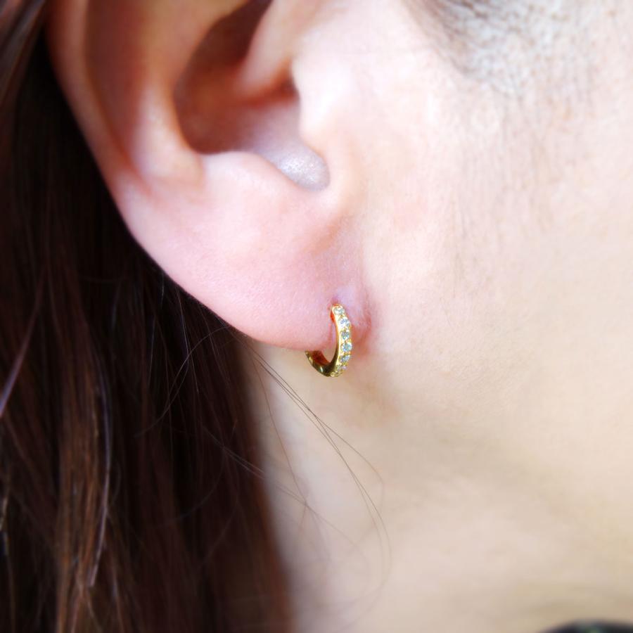 K18 ダイヤモンドフープピアス : 宝寿堂 Yahoo!店 - 通販 - Yahoo