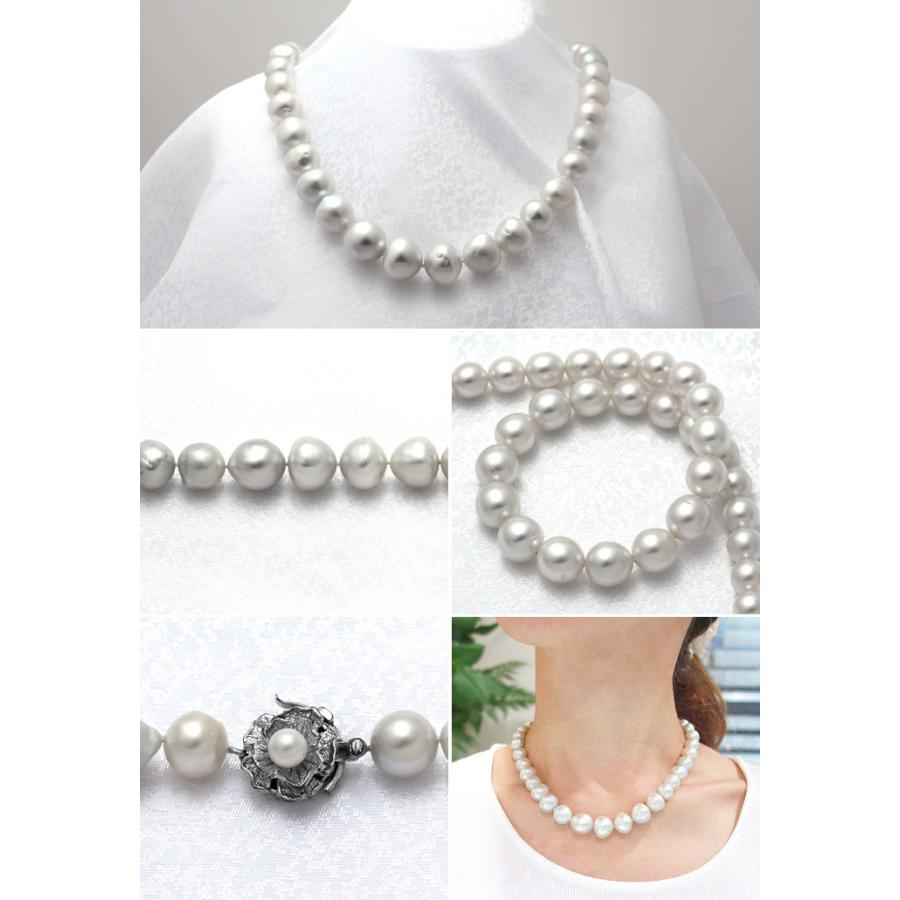 南洋白蝶パールネックレス10.2mm〜14.2mm : 宝寿堂 Yahoo!店 - 通販 
