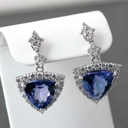 Pt900 タンザナイト ダイヤモンド ピアス : 宝寿堂 Yahoo!店 - 通販