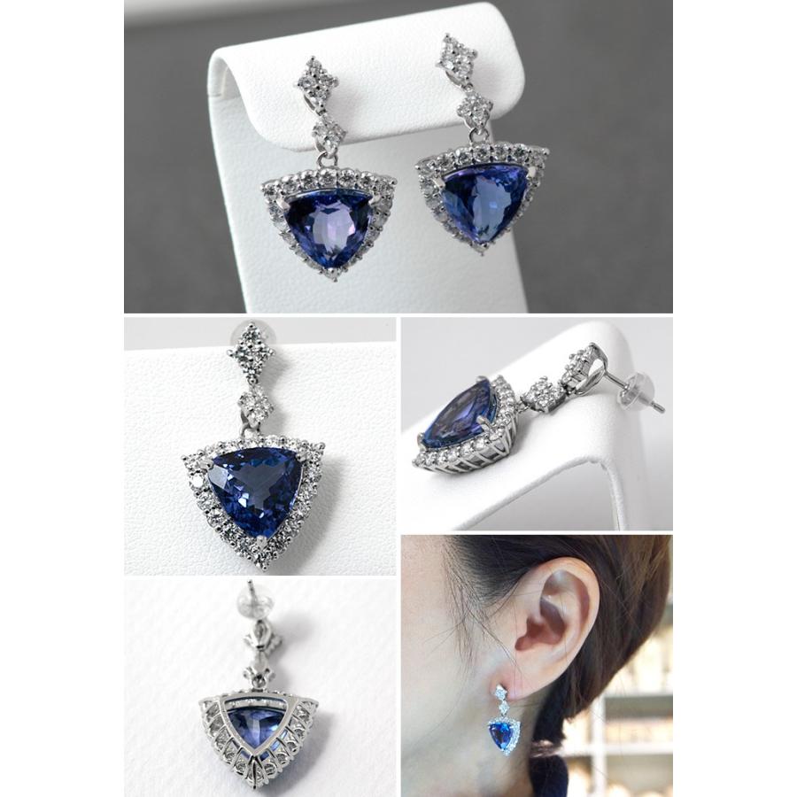 Pt900 タンザナイト ダイヤモンド ピアス : 宝寿堂 Yahoo!店 - 通販 