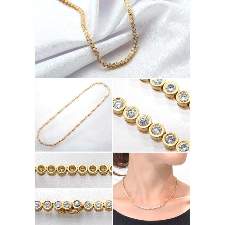 K18 ダイヤモンド テニス ネックレス : 宝寿堂 Yahoo!店 - 通販