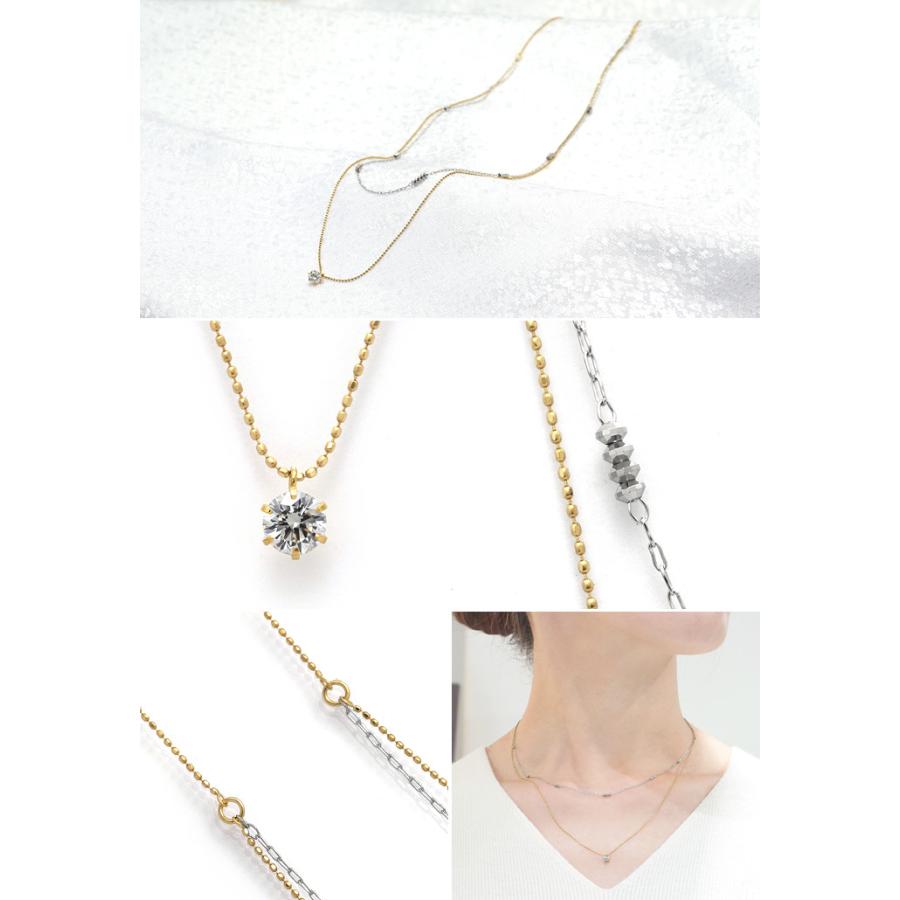 K18/K18WG ダイヤモンド ネックレス : 宝寿堂 Yahoo!店 - 通販 - Yahoo 