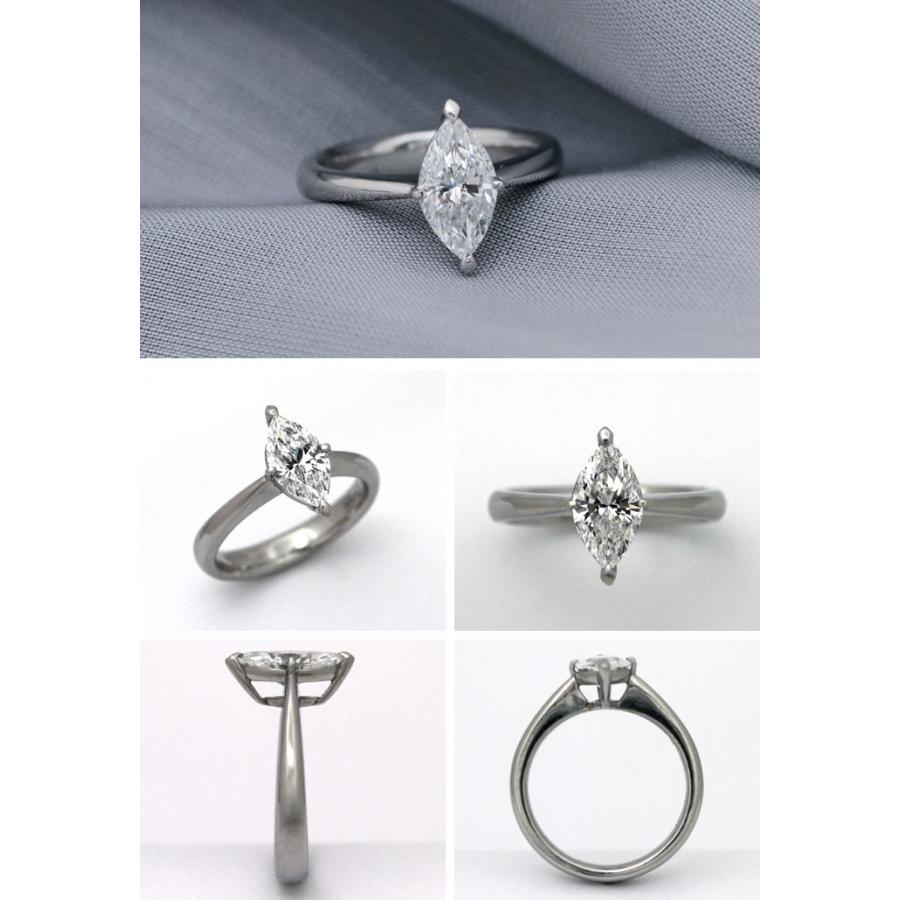 最終価格プラチナ850マーキースカットダイヤモンドリング11号くらい