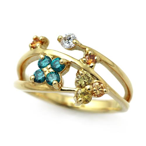 K18 ダイヤモンド リング(37100円)