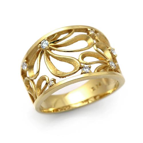 K18 ダイヤモンド リング(37700円)