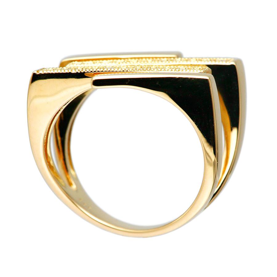 K18 リング ダイヤ 天然石 ストーン 12.5号サイズ