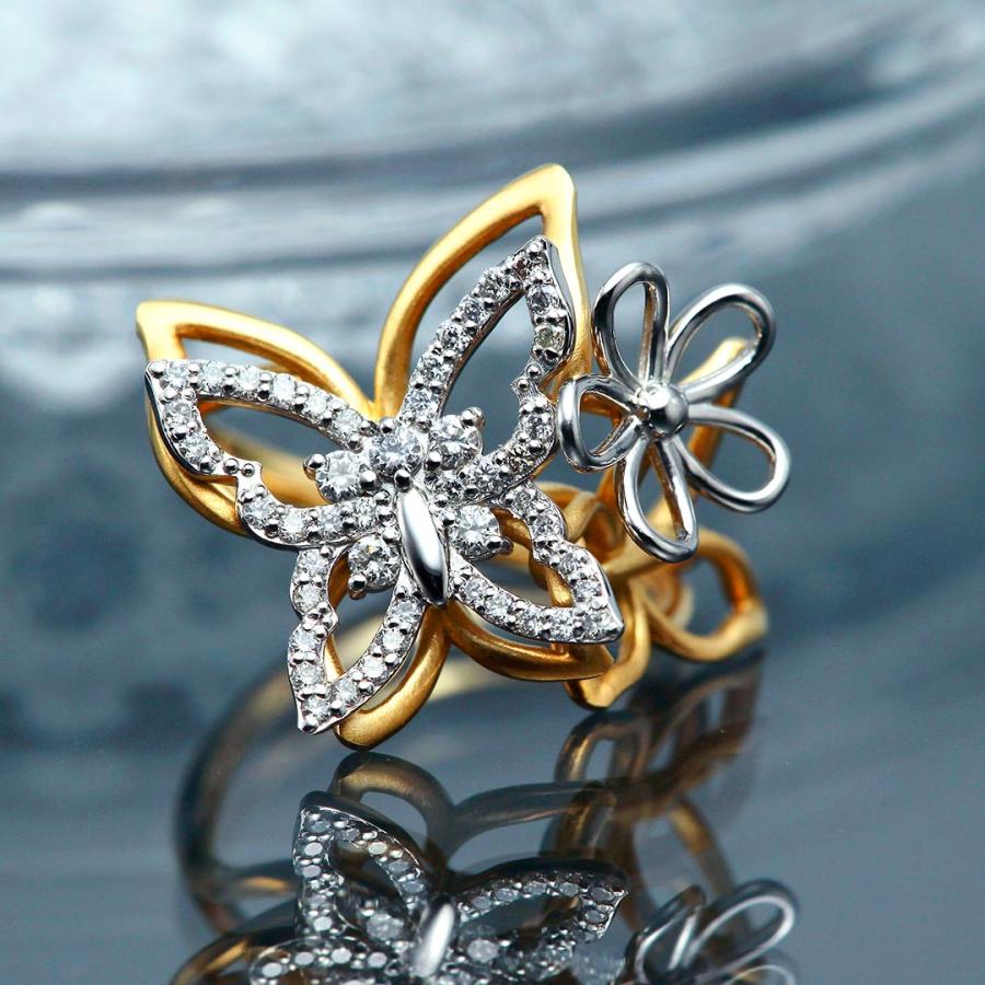 プラチナ900 / K18 ダイヤモンドリング リングサイズ12号 サイズ変更可