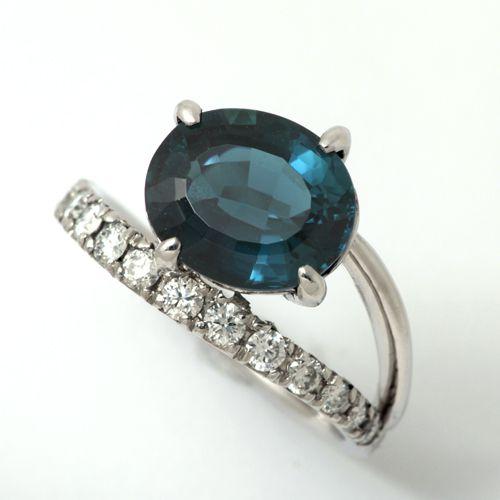 K18YG 天然 インディコライトトルマリン ピアス