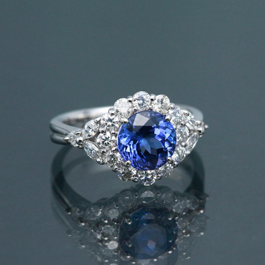 秋冬の主役◎ プラチナタンザナイトリング 【ZYX3630744436】(132300円)