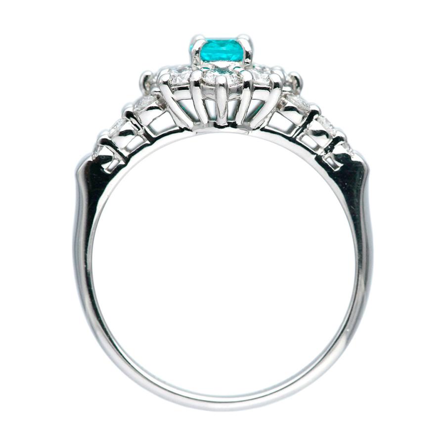 プラチナ ブラジル産パライバトルマリンリング リングサイズ13号