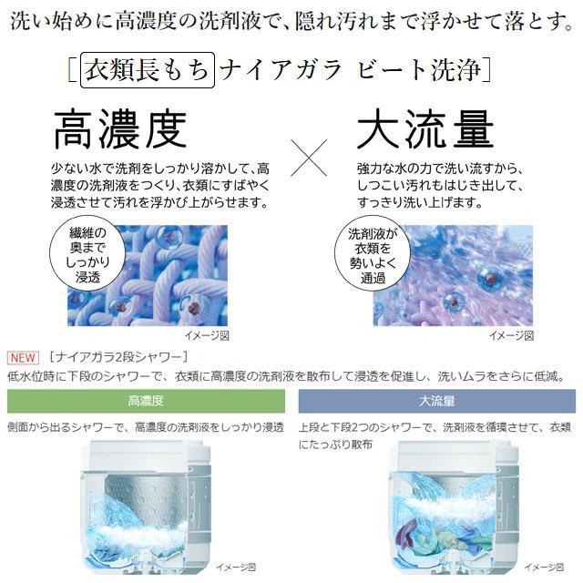日立 ビートウォッシュ 洗濯機 洗濯・脱水容量10kg BW-V100K-W 日立 ビートウォッシュ 洗濯機 洗濯・脱水容量10kg BW-V100K-W