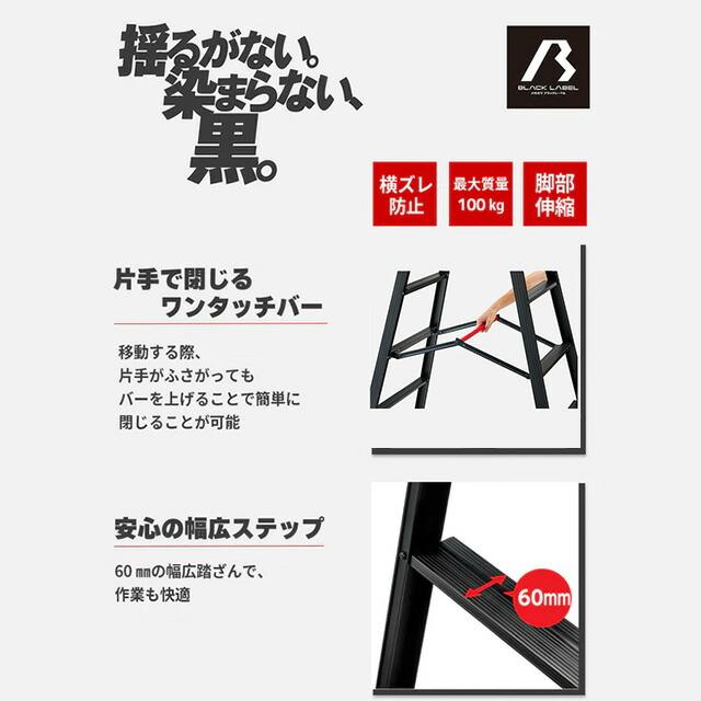 伸縮脚立 RYZB 10段 はしご・脚立 最大使用質量：100kg 長谷川工業 