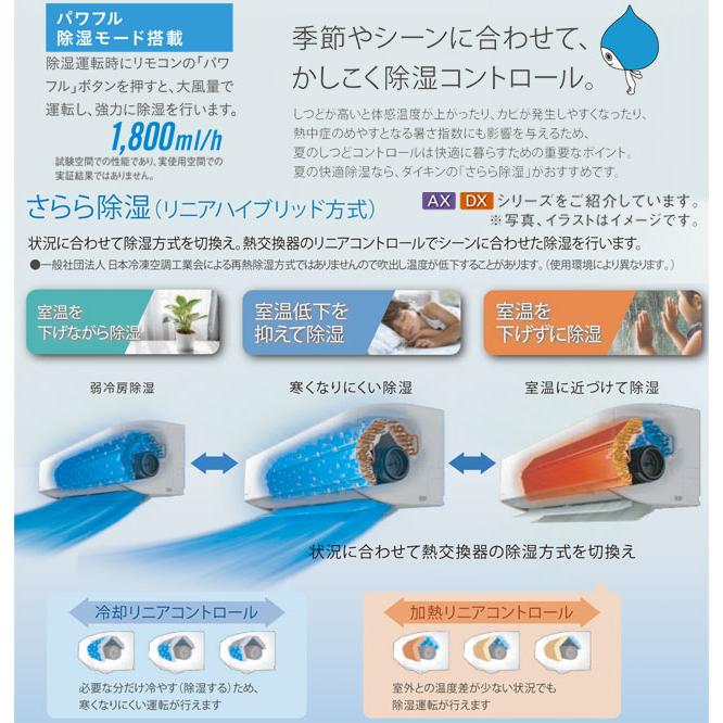 ダイキン スゴ暖 DXシリーズ ルームエアコン 冷房/暖房:8畳程度 ダイキン スゴ暖 DXシリーズ ルームエアコン 冷房/暖房:8畳程度