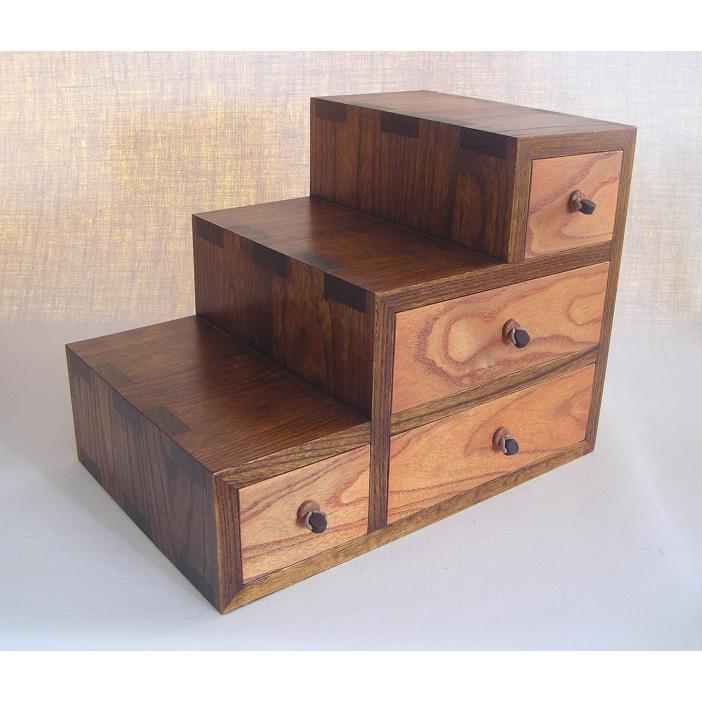 最高の 階段小引き出し 左段 木製 キリ無垢材 ４引き出し 保証書付 Vinylspotnyc Com