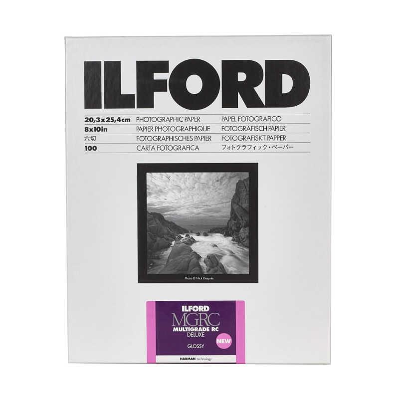 イルフォード　MULTIGRADE RC DELUXE GLOSSY(光沢) 8x10インチ 100枚入　MGRCDL1MG8x10100