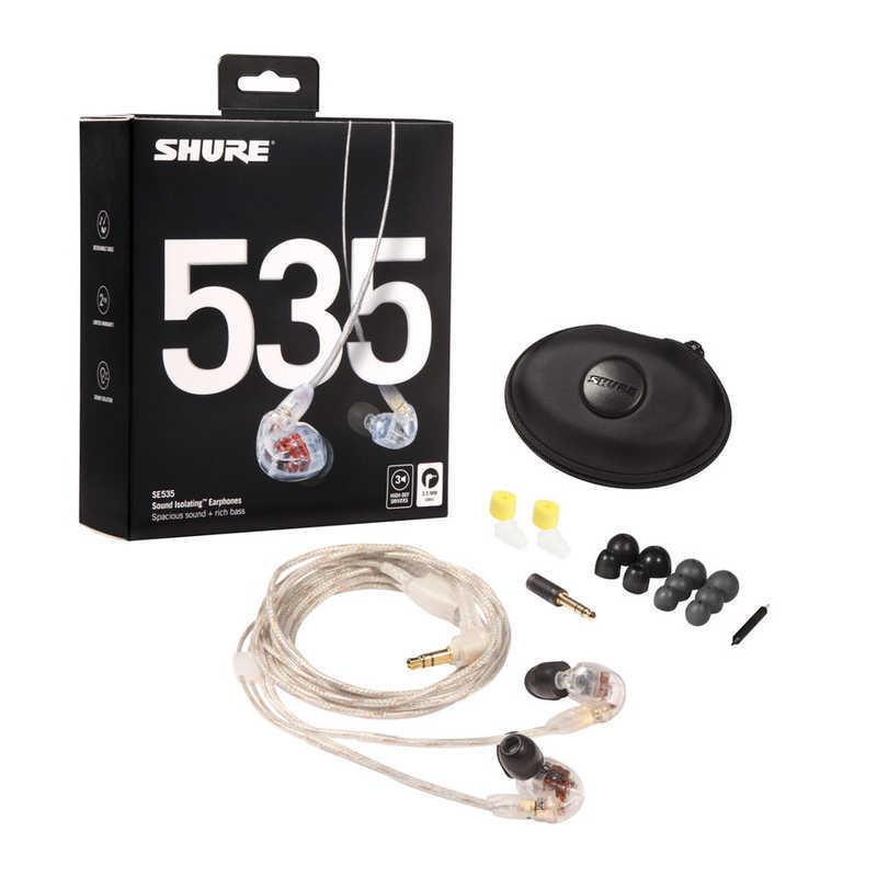 SHURE イヤホン カナル型 クリア [φ3.5mm ミニプラグ] SE535CL-Aの画像