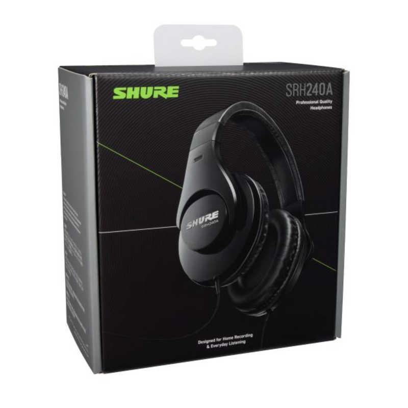 SHURE（シュア） ヘッドホン [φ3.5mm ミニプラグ] SRH240A-BK-A