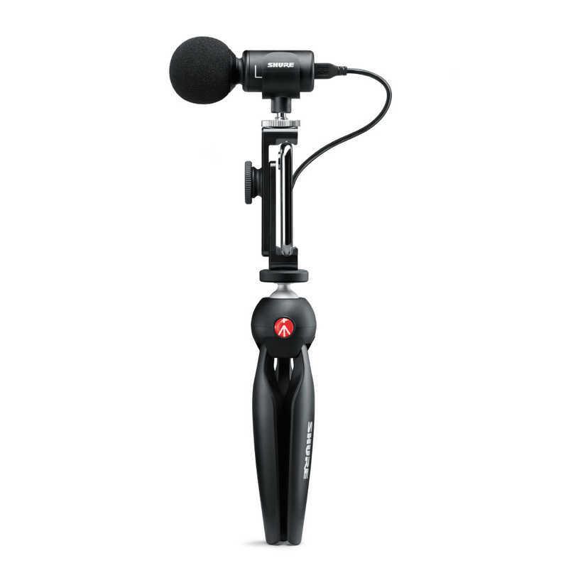 SHURE MV88 デジタルコンデンサーマイク MV88+ ステレオUSBマイクロホン - ステレオコンデンサー