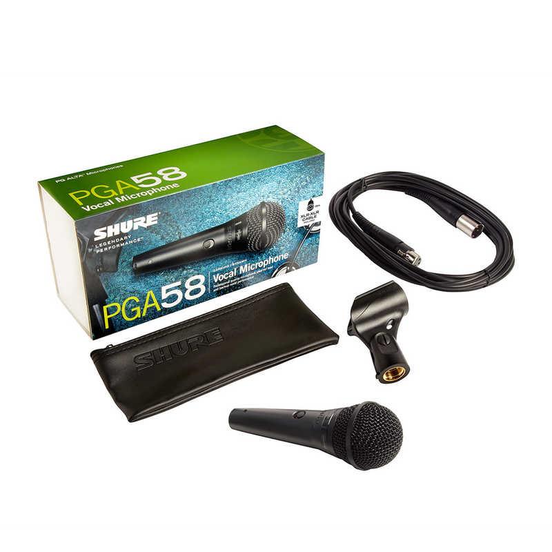 SHURE　ボーカル用カーディオイド・ダイナミックマイクロホン(XLRケーブル付き)　PGA58-XLR-J_1