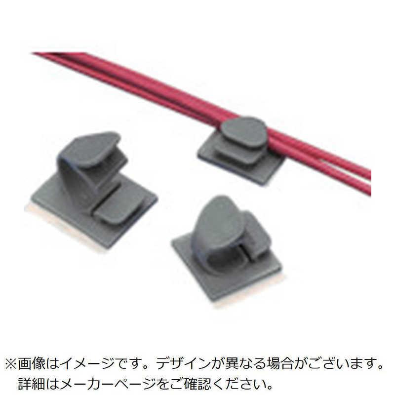 パンドウイット　パンドウイットコードクリップ粘着テープ付きテレホングレー(100個入) 　LWC38AC14