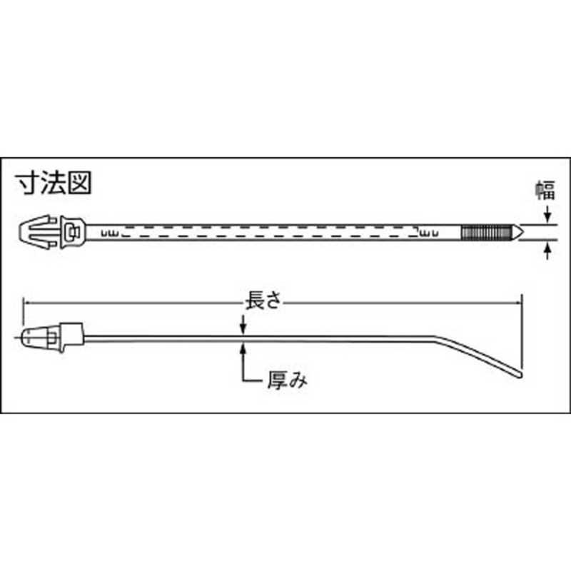 パンドウイット　押し込みタイプナイロン結束バンド ナチュラル　PLP1SM (1袋1000本)_1
