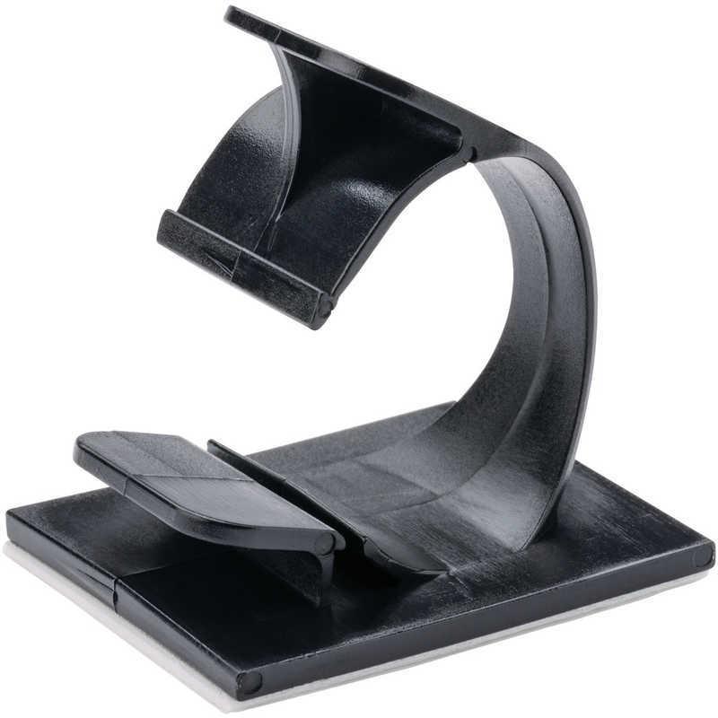 パンドウイット　パンドウイットコードクリップ粘着テープ付き黒(100個入) 　LWC38AC20