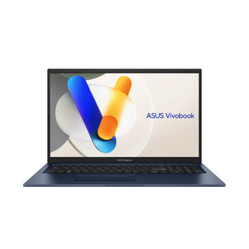 ASUS エイスース　ノートパソコン Vivobook 17 [ 17.3型 / Win11 Home / Core i7 / メモリ16GB / SSD512GB / Office ] クワイエットブルー　X1704VA-I7165WSの画像
