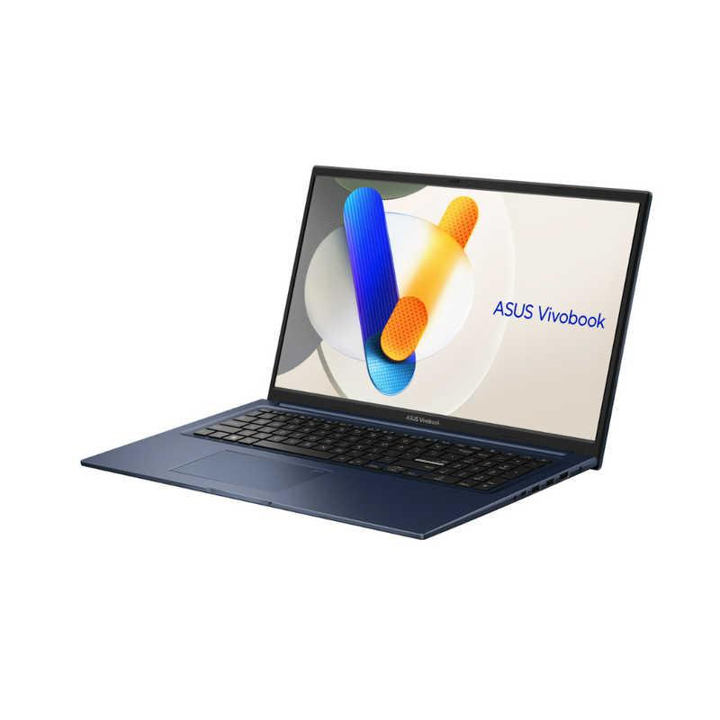 ASUS エイスース　ノートパソコン Vivobook 17 [ 17.3型 / Win11 Home / Core i7 / メモリ16GB / SSD512GB / Office ] クワイエットブルー　X1704VA-I7165WSの画像