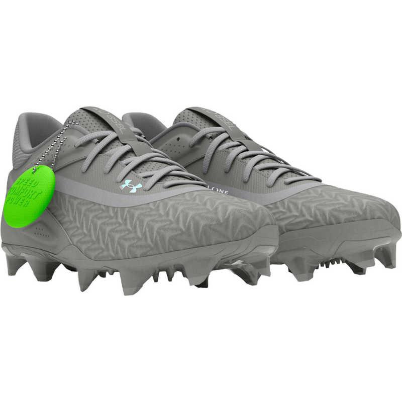 アンダーアーマー YARD MICROTIPS TPU 3.0 グレー 26 アンダーアーマー ベースボールシューズ UAヤード マイクロティップス