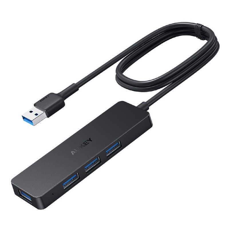 450円 営業 AUKEY USB-Aハブ ブラック USB3.0対応 4ポート バスパワー CB-H37-BK