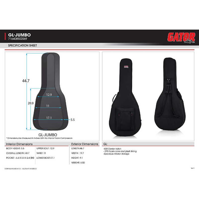 GATORCASES　楽器ケース GATOR CASE　GL-JUMBO_2