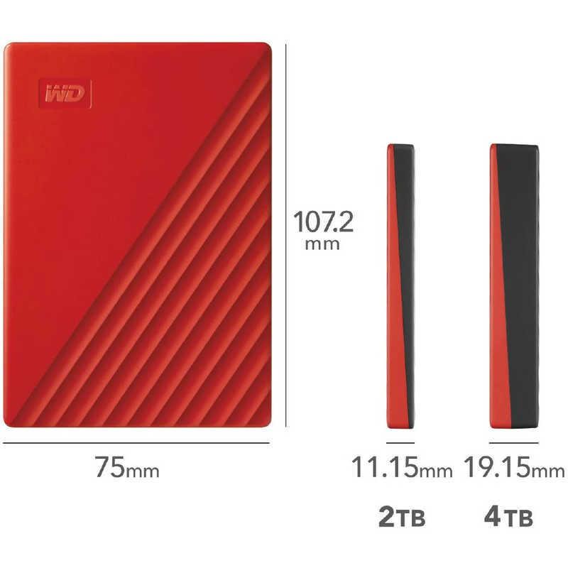 WESTERN DIGITAL ポータブルHDD WD My Passport 4TB WDBPKJ0040BRD