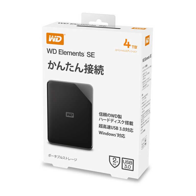 WESTERN DIGITAL 外付けHDD USB-A接続 WD Elements SE Portable [4TB 