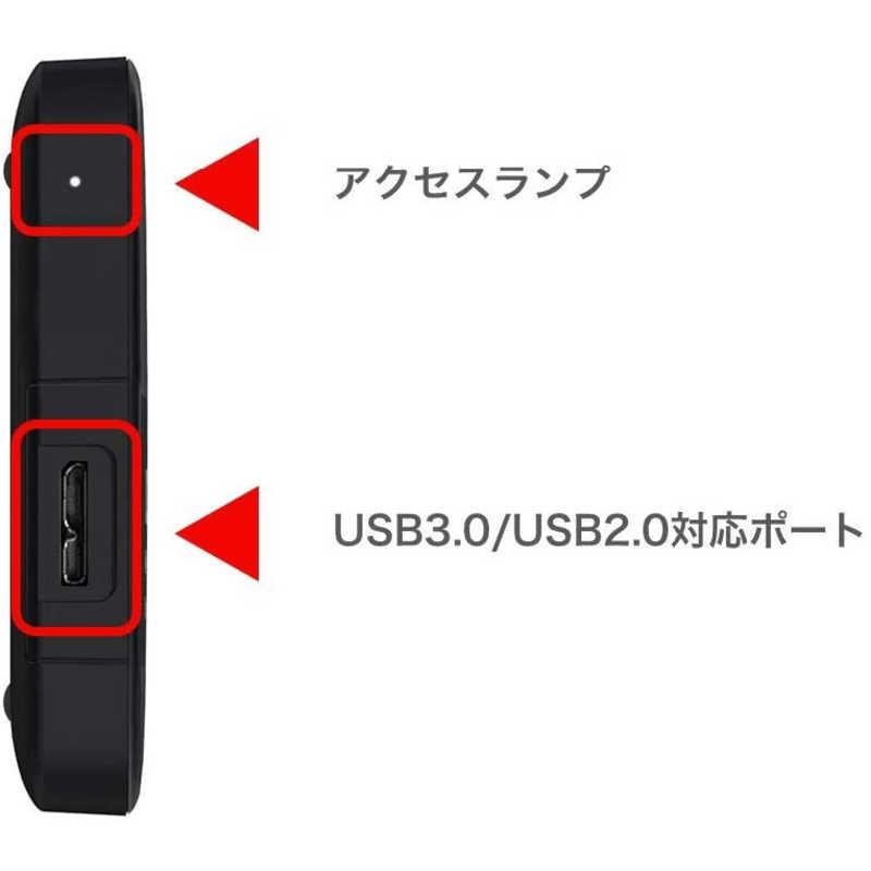 WESTERN DIGITAL 外付けHDD ポータブル型 1TB WDBUZG0010BBK-JESE