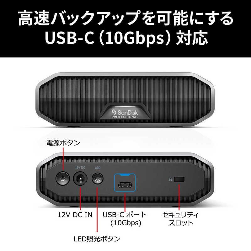 SANDISKPROFESSIONAL　外付けHDD USB-C接続 GDRIVE ［6TB 据え置き型］　SDPHF1A-006T-SBAADの画像