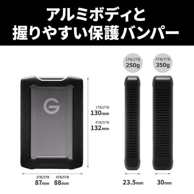 SANDISKPROFESSIONAL バンパー付USB 3.2 Gen 1対応ポータブル