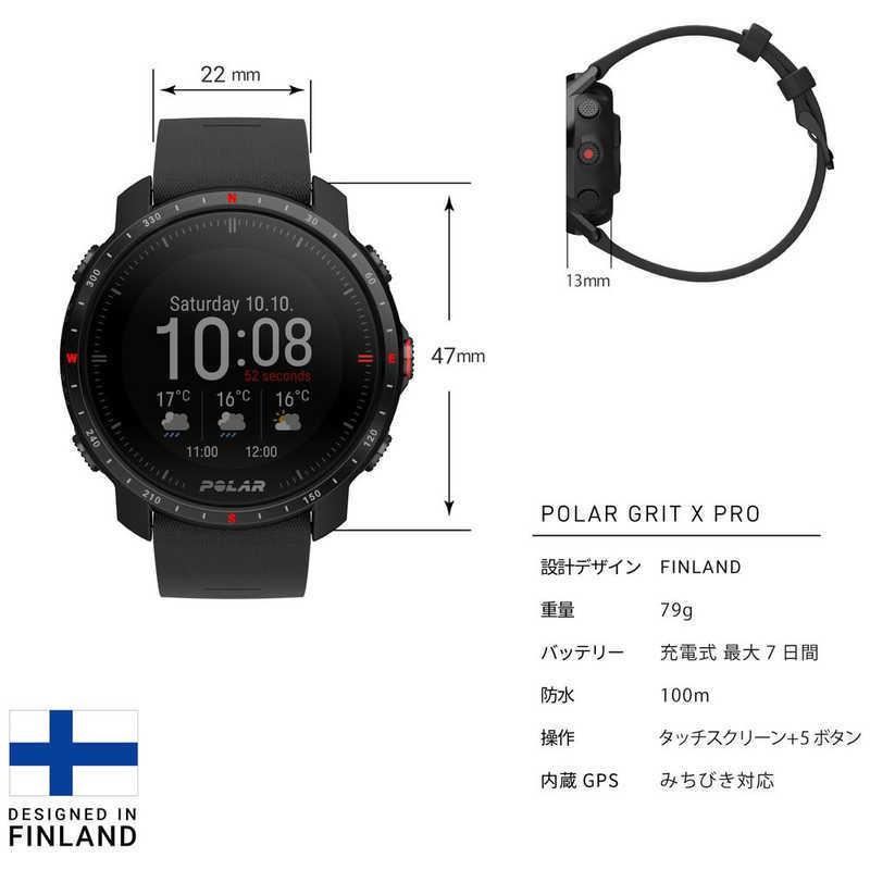 POLAR　プレミアムアウトドアマルチスポ−ツウォッチ POLAR GRIT X PRO ブラック　90085773｜y-kojima｜07