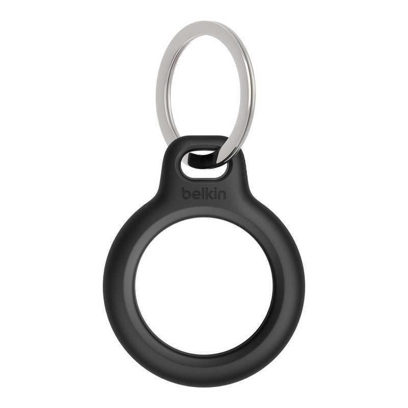 BELKIN AirTag用キーリング保護ケース ブラック ブラック F8W973BTBLK|コジマPayPayモール店|01