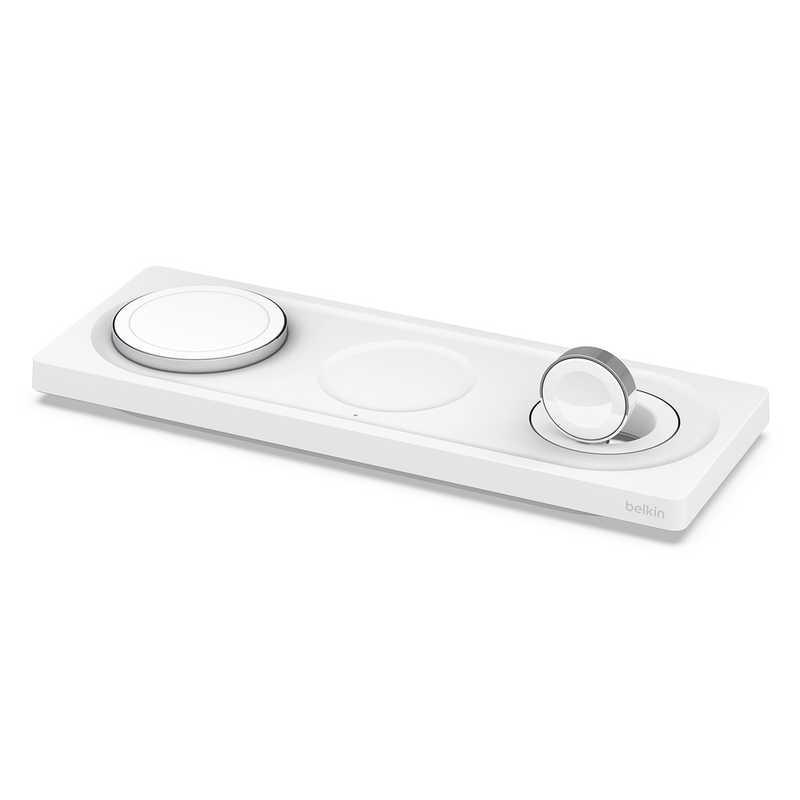 BELKIN MagSafe 認証 3-in-1 ワイヤレス充電パッド(電源アダプタ付
