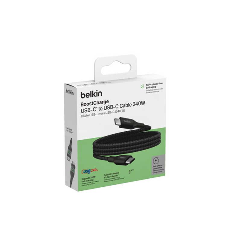 BELKIN　BoostCharge 240W USB-C to USB-C 編組ケーブル 1m ブラック ［USB Power Delivery対応］　CAB015bt1MBK｜y-kojima｜04