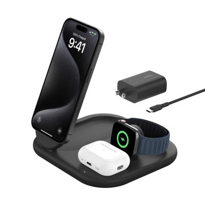 BELKIN BoostCharge Pro Qi2 3-in-1 折りたたみ式ワイヤレス充電 BELKIN BoostCharge Pro Qi2 3-in-1 折りたたみ式ワイヤレス充電