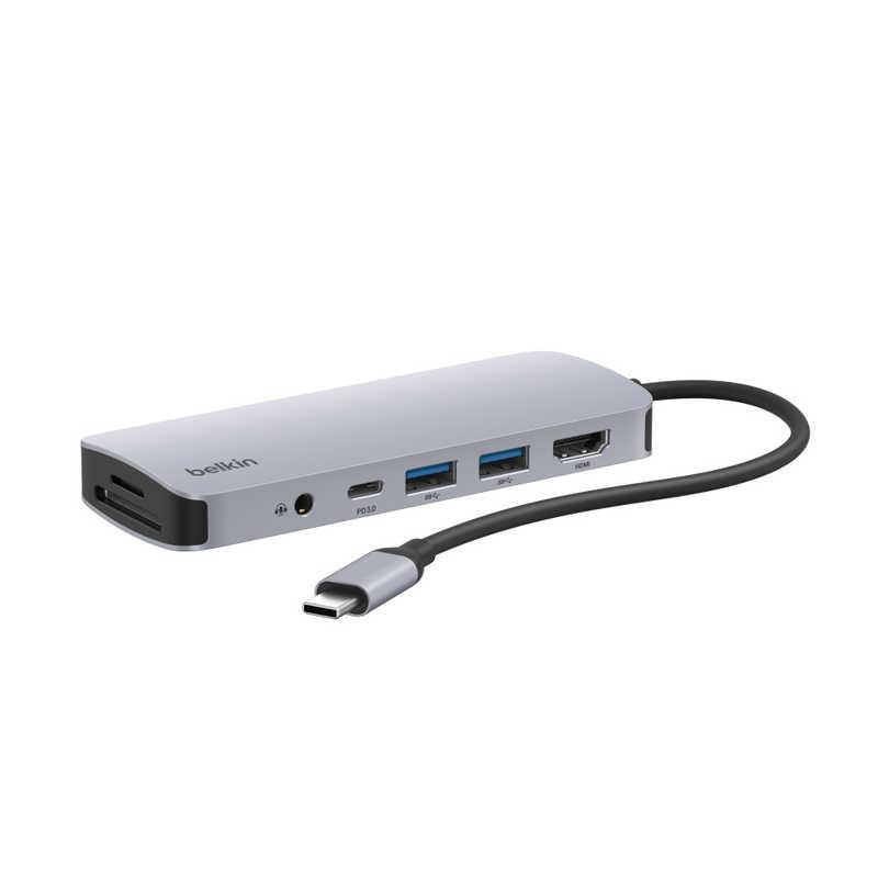 BELKIN Connect USB-C 7-in-1 マルチポートハブ AVC009fqSGY-V2 BELKIN Connect USB-C 7-in-1 マルチポートハブ AVC009fqSGY-V2