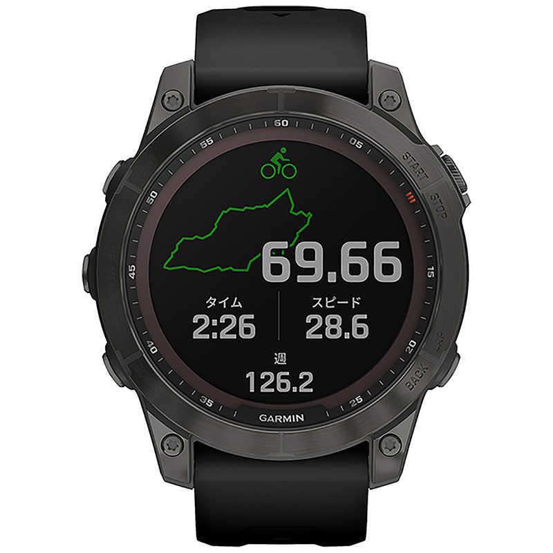 GARMIN スマートウォッチ fenix 7 Sapphire Dual Power Ti Carbon Gray 