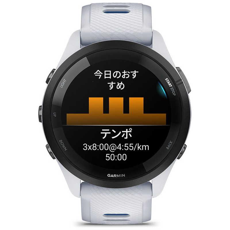 GARMIN　スマートウォッチ Forerunner 265 White(Suica対応) 　010-02810-41｜y-kojima｜04