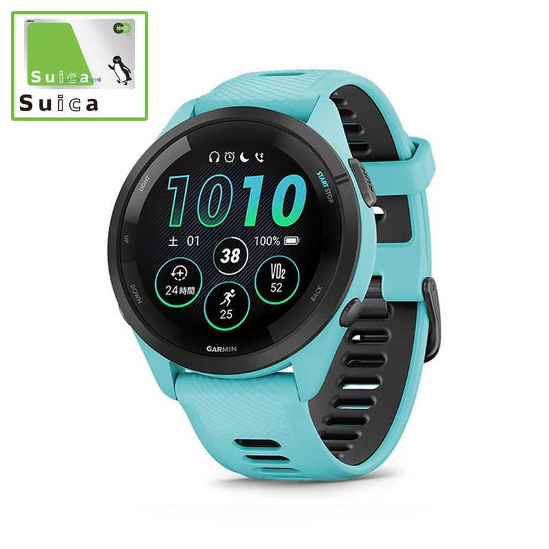 GARMIN スマートウォッチ Forerunner 265 Aqua(Suica対応) 010-02810  